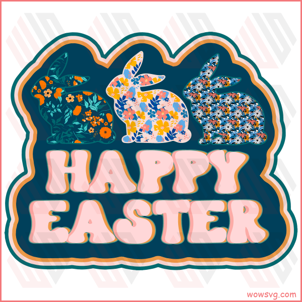 Happy Easter Bunny Svg SVG280222035