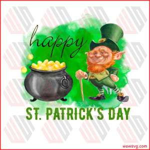 Happy St Patricks Day Leprechaun Sublimation St Patrick s Day Png CF140222005