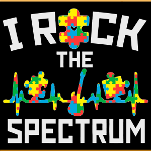 I Rock The Spectrum SVG PNG Files, Autism Svg
