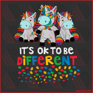 It's Ok To Be Different Cricut Svg, Autism Svg