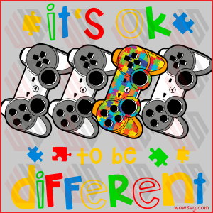 Its Okay To Be Different Cricut Svg, Autism Boys Svg