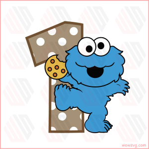 Frist Birthday Baby Cookie Monster SVG WB050522010