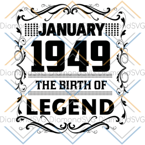 January 1949 The Birth Of Legend SVG CL220422026