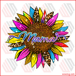 Leopard Sunflower Mama PNG CF280322014
