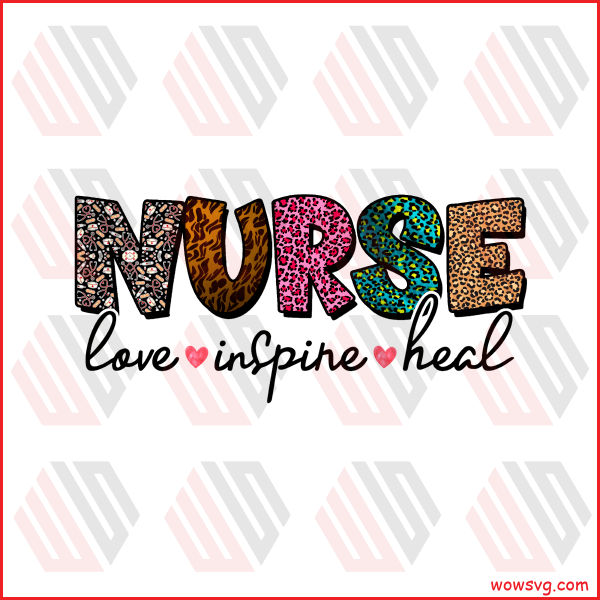 Love Inspire Heal Nurse PNG CF050322031