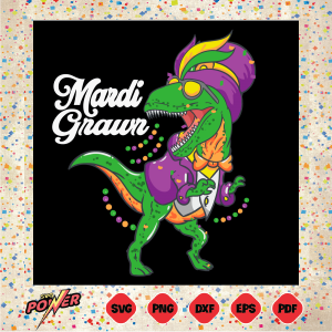 Mardi Grawr T Rex Dinosaur Mardi Gras Svg SVG210222015 1