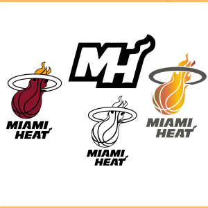 Miami Heat Logo Bundle SVG PNG Files, NBA Svg