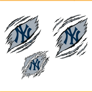 New York Yankees Ripped Bundle SVG PNG Files, MLB Svg