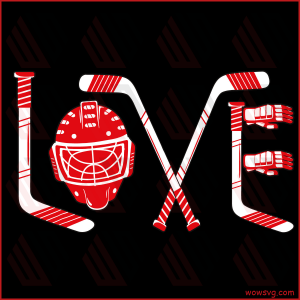 Player Goalie Ice Hockey Heart Svg SVG040122017