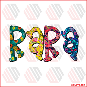 Rara Flower Pattern PNG CF190322001