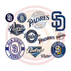 San Diego Padres Bundle Digital Download File, MLB Svg