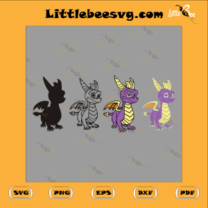Spyro Layered Cutting File, Game Svg, Fiction Characters Svg