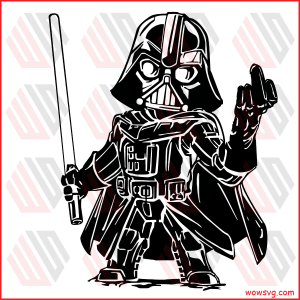 Star Wars Darth Vader With Middle Finger Svg SVG220122022