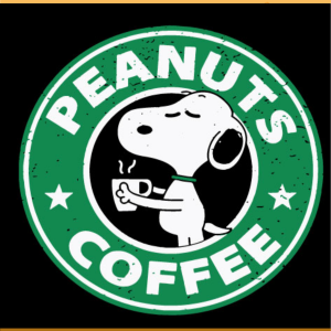 Starbucks Peanuts Coffee SVG PNG Files, Cartoon Svg