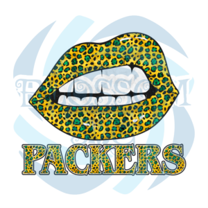 Cheetah Packers Sexy Lips Art PNG Sublimation