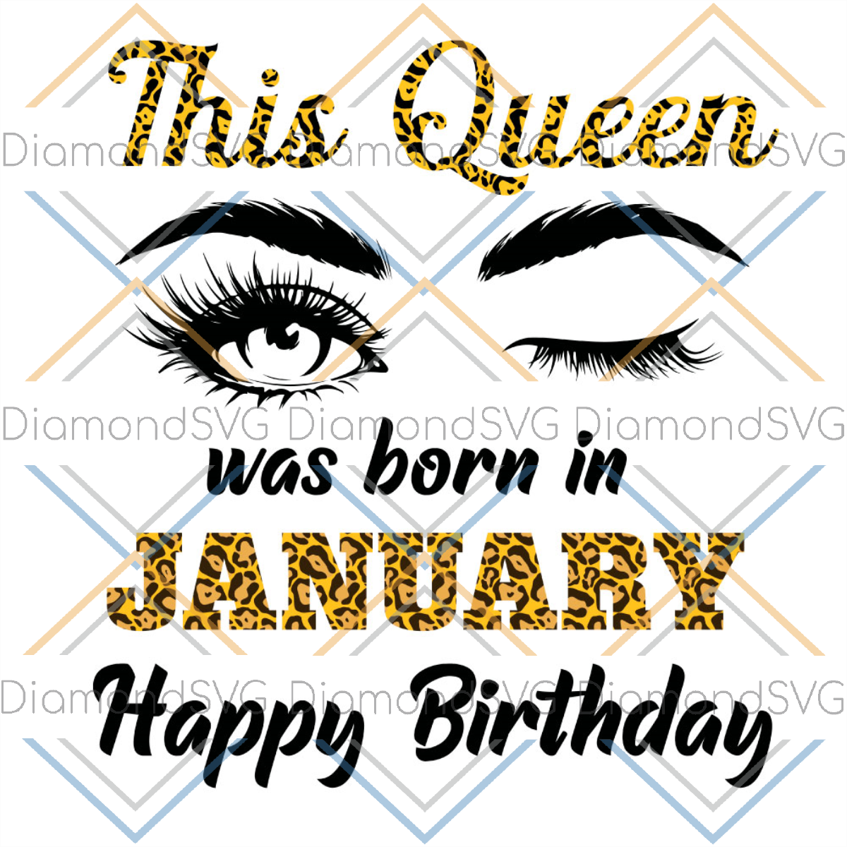 This Queen Was Born In January Happy Birthday SVG CL220422030