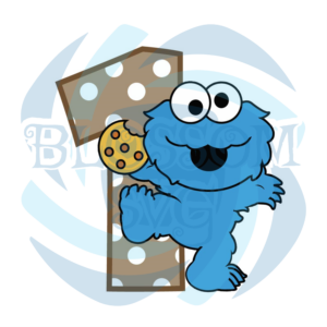 Frist Birthday Baby Cookie Monster SVG WB050522010