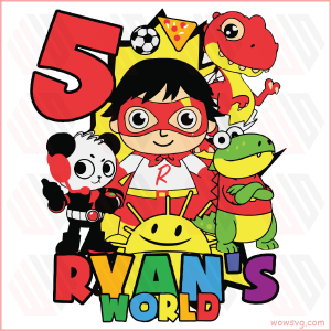 Ryans World 5 Years Old SVG WB090522015