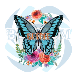 Be Free Butterfly Vintage PNG CF040322035
