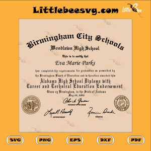 Birmingham City School Cutting File, Daguerre Hendricks Svg