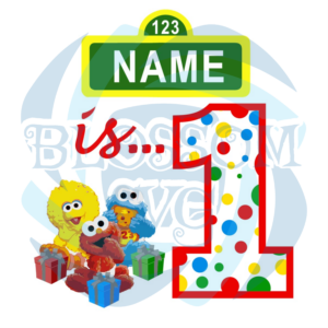 Sesame Street First Birthday Kid Name SVG WB090522036