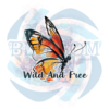 Wild And Free Butterfly Vintage PNG CF040322036