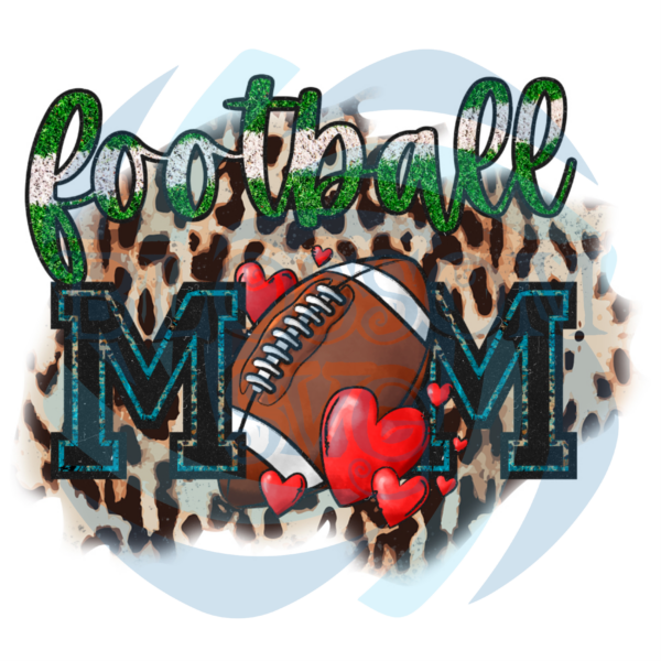Cheetah Football Mom PNG CF250322016