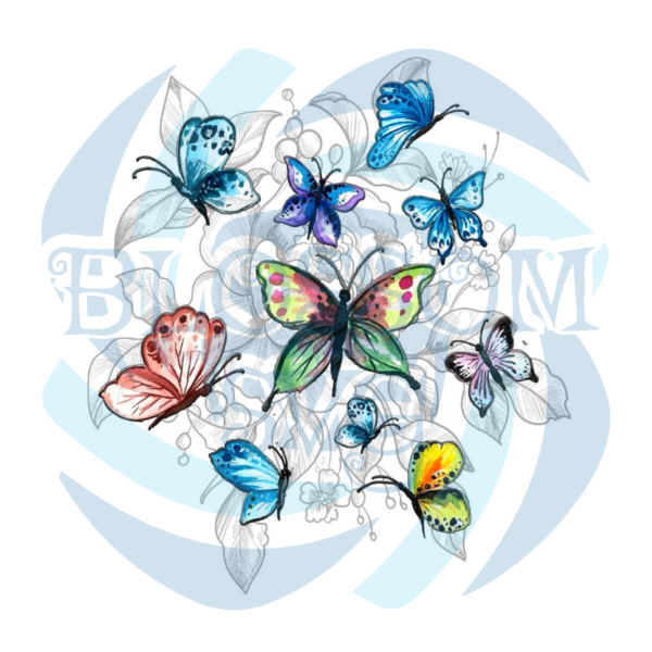Retro Butterfly PNG CF050322033