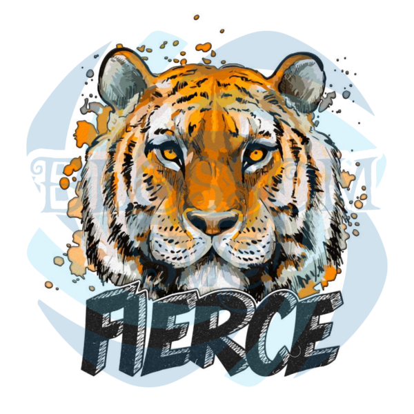 Fierce Tiger Vintage PNG CF040322047