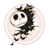Halloween Jack Skellington With Bat Digital Download File