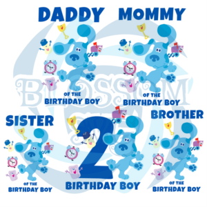 Blues Clues Family Of The Birthday Boy SVG WB050522001