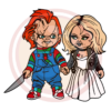 Chucky And Tiffany Digital Download File, Halloween Svg