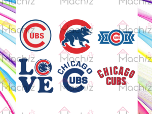 Chicago Cubs Design Bundle SVG PNG, MLB Svg