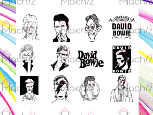 David Bowie Musican Bundle Svg Files, Famous People Svg