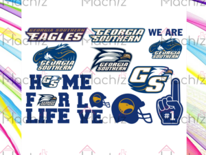 Georgia Southern Eagles Embroidery Svg Files, NCAA Svg
