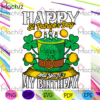 Happy St Patrick's Day Shamrock Glitter Irish Svg Files, St. Patrick Svg