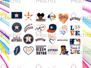 Houston Astros Designs Bundle Svg Files, MLB Svg