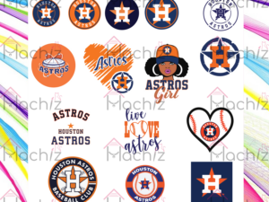 Houston Astros Logo Sport Bundle Svg Files