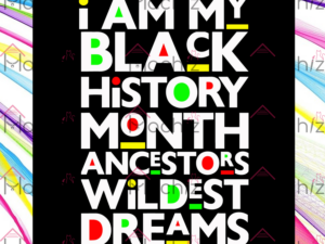I Am Black History Month Ancestors Wildest Dreams Svg Files