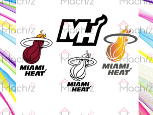 Miami Heat Logo Bundle Svg Files, Miami Heat Svg