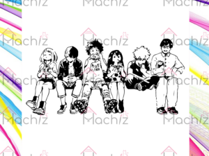 My Hero Academia Friends Inspired Svg Files, Anime Svg