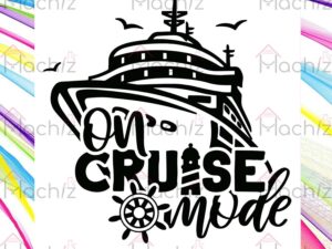 On Cruise Mode Summer Vacation Trip Svg