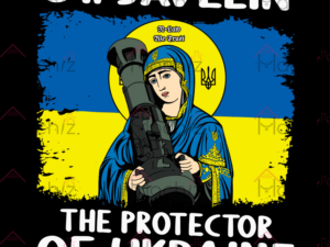 St Javelin The Protector Of Ukraine Vintage Retro Svg Files