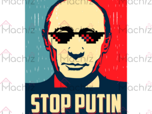 Stop Putin Stop War Support Ukraine Svg Files, Peace in Ukraine Svg