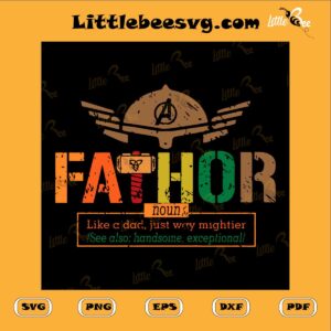 Fathor Definition SVG PNG DXF EPS, Fathers Day SVG