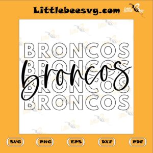 Broncos Team Design SVG PNG DXF EPS, Denver Broncos SVG