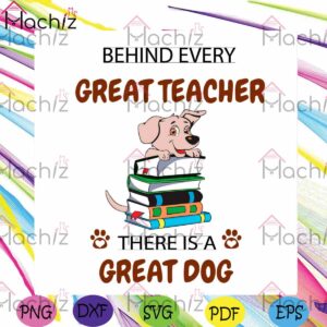 Cute Teacher Great Dog SVG for Personal and Commercial Uses