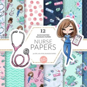 nurses-medical-digital-paper-seamless-pattern-medical-female-image-1