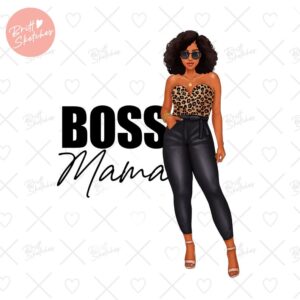 boss-mama-sublimation-png-black-woman-fashion-clipart-image-1