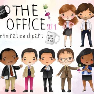 the-office-inspiration-clipart-set-1-instant-download-png-file-image-1